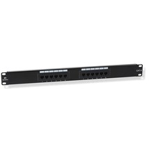 Cable Matters UL Listed Rackmount or Wall Mount 12 Port Patch Panel (RJ4... - £42.63 GBP