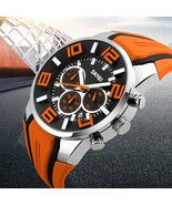 Cool Quartz Men Luxury Brand Chronograph Men Sports Watches Waterproof Male - $848.24 MXN