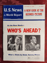 U S NEWS World Report Magazine September 19 1960 Who&#39;s Ahead? Nixon or K... - £11.25 GBP