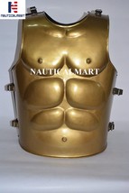NauticalMart Halloween Costume Greek Muscle Armor Golden Color Medieval Breastpl - £160.05 GBP
