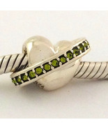Authentic Chamilia Dolce Vita Verde Charm, Sterling Silver/Crystals 2040... - $622.30 MXN