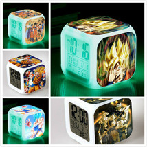 Japanese Anime  Dragon ball Seven Color Change Glowing Digital Alarm Clock - £15.40 GBP