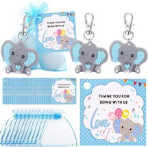 40 Sets Baby Shower Favors for Boys, Guests Gifts Including Elephant Keychains  - £19.38 GBP