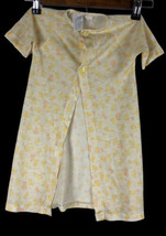 Carter&#39;s Vintage Baby Layette Size Yellow Floral Light Kimono Jacket Robe 1970s - £29.46 GBP