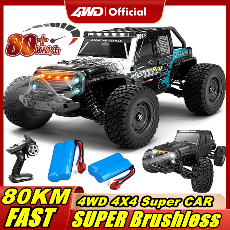 4WD Off Road 4x4 Super Brushless RC Car 80KM or 50KM/H High Speed Monster Drift - £87.66 GBP+