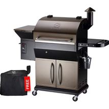 Z Grills Wood Pellet Grill w Storage Cabinet Home Party Outdoor Bbq Cook... - £345.60 GBP