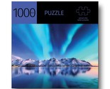 Aurora Mountains Jigsaw Puzzle 1000 Piece 27&quot; x 20&quot; Durable Fit Piece Le... - £18.17 GBP