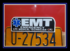 EMT Emergency Medical Technician FIRE rescue License Plate Topper ems  - $14.84