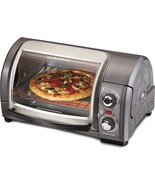 Easy Reach 4-Slice Countertop Toaster Oven With Roll-Top Door, 1200 Watt... - $59.99