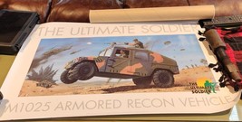 27.5x17 Vintage 1998 GI Joe Poster Ultimate Soldier M1025 Armored Recon ... - $10.23