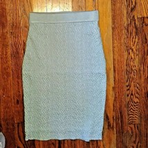 Lucy Paris Pencil Straight Skirt Light Blue Women Knit Size Large - $56.43