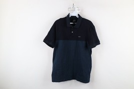 Armani Exchange Mens Large Faded Monogram Color Block Collared Polo Shir... - $44.50