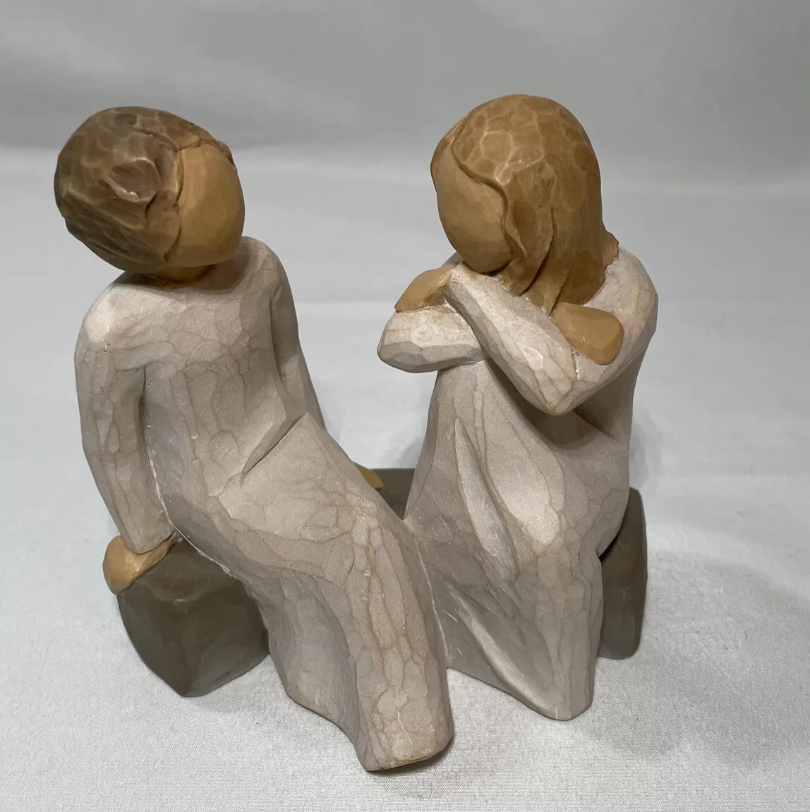 Willow Tree HEART AND SOUL Demdaco Resin Figurine Sisters, Friends Girls... - $20.00