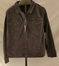 NWT Lane Bryant Black Denim jacket Size 28 Cotton Blend - £27.25 GBP