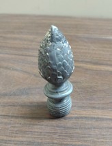 Large FINIAL Lamp Part ? Vintage PINECONE Cast brass bronze ? OLD SALVAGE - $18.49