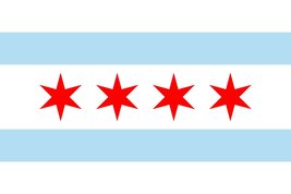 City of Chicago 12&quot;x18&quot; Single Sided Polyester Flag - $3.88