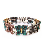 Butterfly tricolor  stretch bracelet - $20.37 CAD