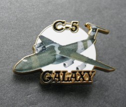 GALAXY C-5 USAF AIR FORCE CARGO AIRCRAFT LAPEL HAT PIN PRINTED DESIGN 1.... - $5.64