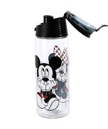 Disney Mickey &amp; Minnie Gazing Flip-Top Waterbottle Clear - £11.71 GBP