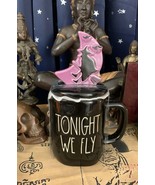 &quot;TONIGHT WE FLY&quot; RAE DUNN - 8.5&quot; Halloween Witch Topper Mug New with Tag... - £20.38 GBP