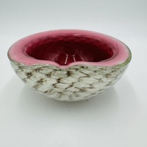Vintage Murano Art Glass Alfredo Barbini Italy Bowl  Ashtray Centerpiece  - £197.38 GBP