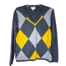 Charter Club 2 Ply Cashmere V Neck Sweater  Sz Medium Preppy - $24.75