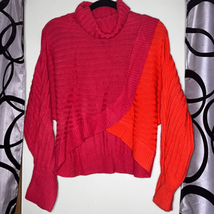 Women’s two tone cowl neck drop shoulder sweater, size 2X - £10.16 GBP