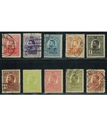 ROMANIA Sc# 208 // 223 (10) Used &amp; MH (2)  King Carol I (1908-1918) Postage - $56.20 MXN