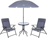 Patio Set With Umbrella, Outdoor Dinning Set, Patio Furniture Set, Table... - £260.86 GBP