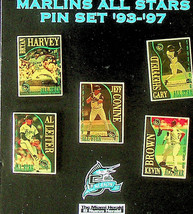 MLB Florida Marlins - All Stars Pinback Set - 1993 through 1997 - New - £9.54 GBP