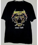 Metallica Concert Tour T Shirt Vintage 2009 James Hetfield Lars Ulrich - $64.99