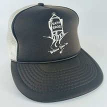 Sapp Bros Truck Stop Brown Mesh Snapback Trucker Hat Cap VTG Coffee Pot - $19.55