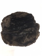 North King Size M Brown Vtg USA Made Dyed Beaver Sides Fur Russian Winte... - £77.53 GBP