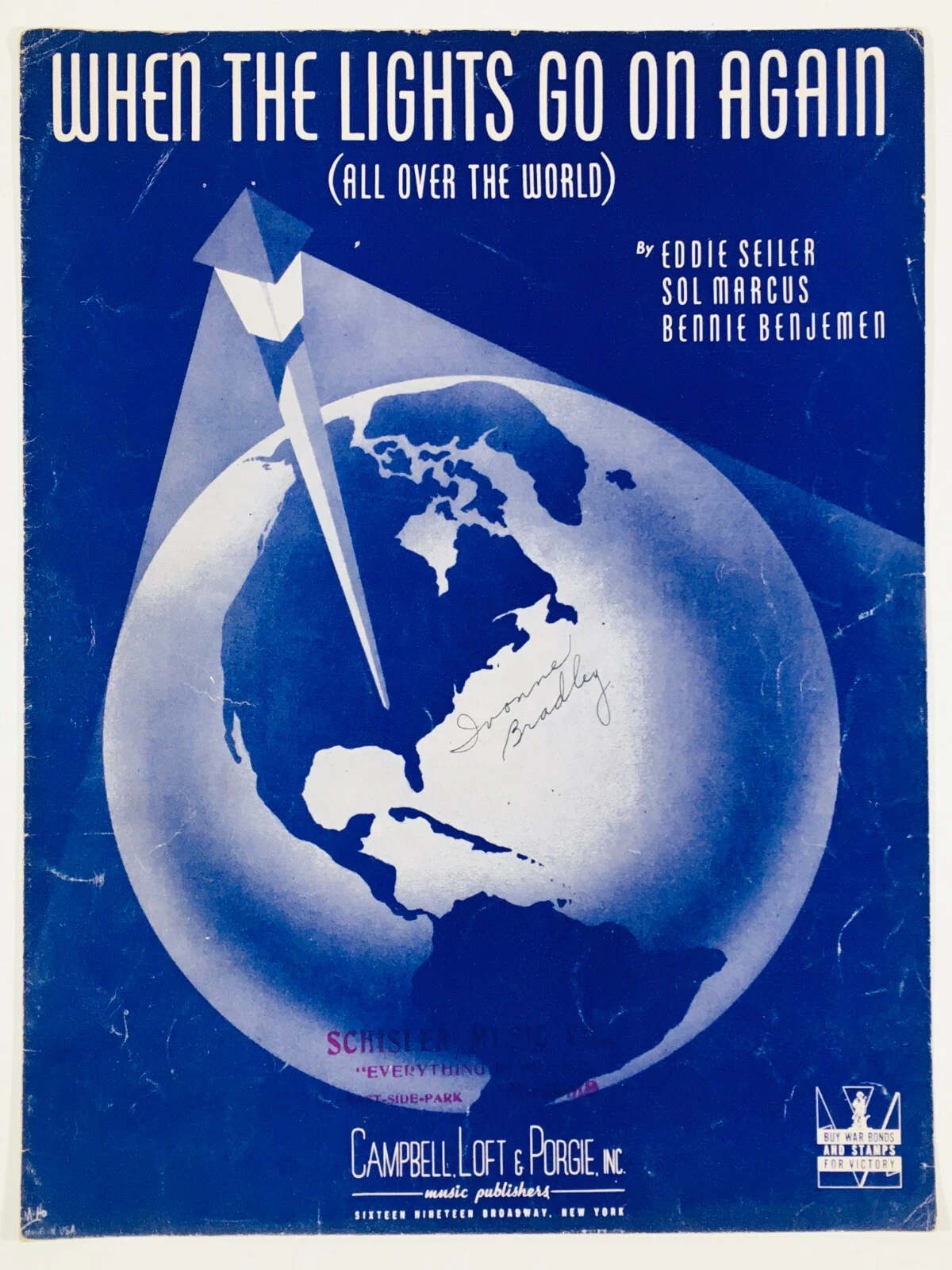 When The Lights Go On Again (All Over The World) - sheet music - $8.20 CAD