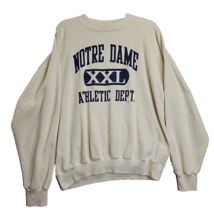 VTG 90s Notre Dame Crable Sportswear Sweatshirt Adult Large - $29.65