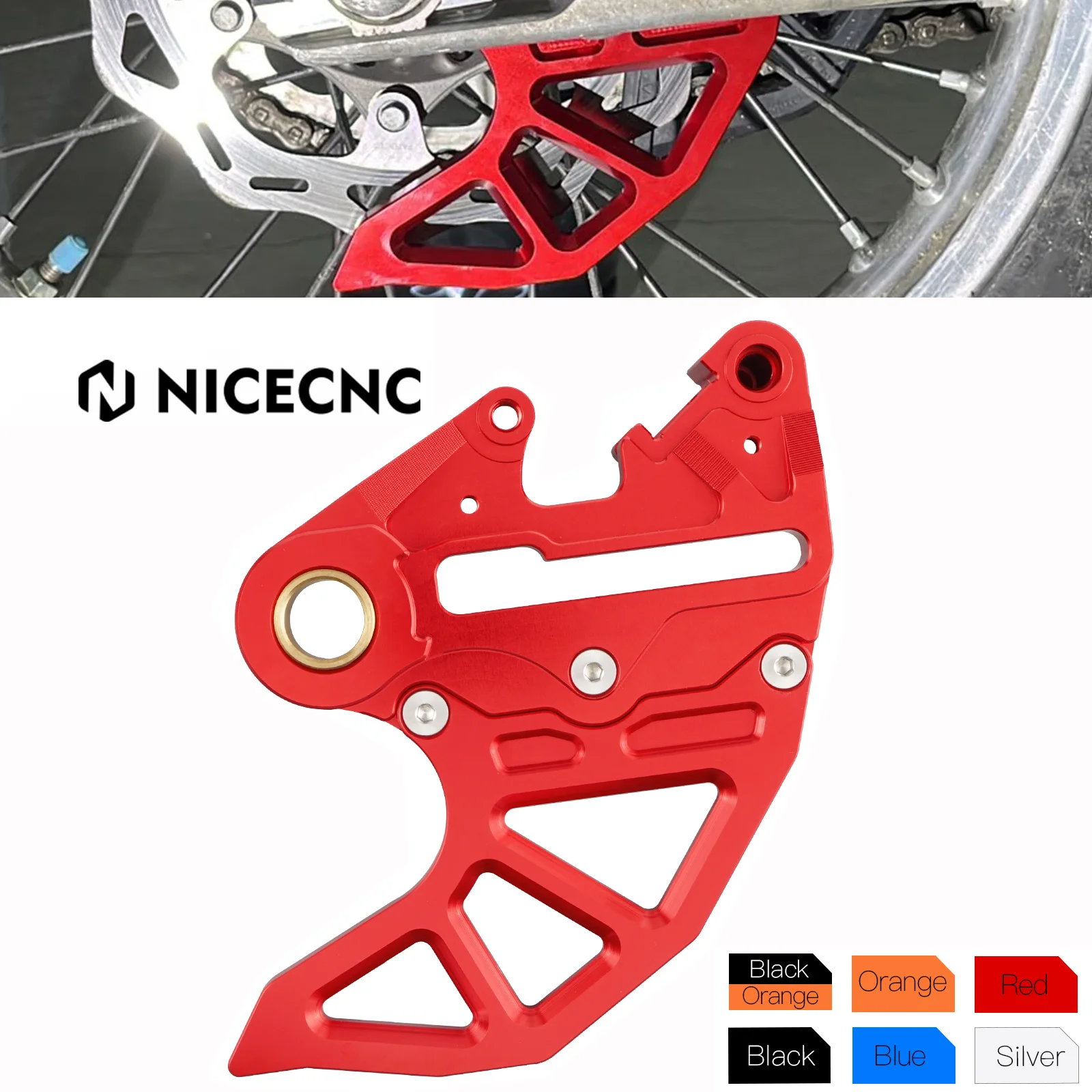 NICECNC Motorcycle Rear Brake Disc Protector Guard For GasGas MC 125 MC250 EX300 - £50.26 GBP