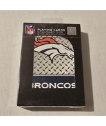 Official NFL Diamond Plate Playing Cards Poker Denver Broncos New Sealed - $8.63