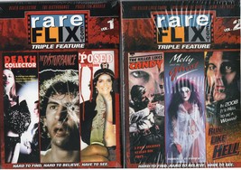 RARE FLIX volume 1,2,3 &amp; 4 (dvd) *NEW* box sets, 12 psychotronic movies, OOP - £95.92 GBP