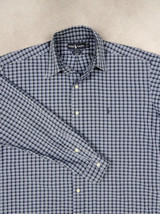 Ralph Lauren Blake Plaid Button Down Cotton Shirt Mens M 38 40 Relaxed Fit Oxfor - £23.21 GBP