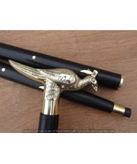 Vintage Nautical Brass Handle Antique Style Wooden Walking Stick Victori... - £37.52 GBP