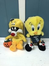 VTG Warner Brothers Looney Tunes ‘96 Tweety Bird Plush + ‘99  Sylvester Lot - £23.36 GBP