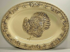 Johnson Brothers Friendly Village Oval Turkey Platter Embossed 18 1/2&quot; - £85.05 GBP