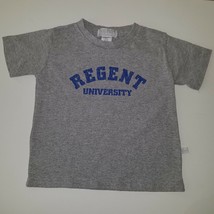Regent University Toddler Tee 4T Gray Blue Shirt Virginia Beach Third St... - $12.58