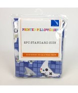 Printed Pillowcases Video Game Controllers 2 Pack 20x30&quot; PlayStation Xbo... - £10.82 GBP