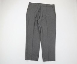 Vintage 90s Levis Mens 38x30 Knit Wide Leg Chinos Chino Pants Heather Gray - £42.69 GBP