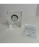 Michelin Man Clear Desk Clock Howard Miller Tires - €41,01 EUR