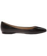 Nine West Speakup Women&#39;s Leather Ballet Flats, Size: 9 Wide, Black - $75.22 CAD