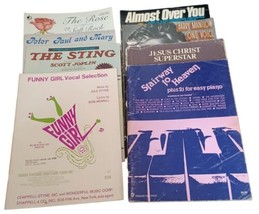 Piano Song Book Lot of 8 Easy Listenting Pop Soft Rock Musicals - £10.43 GBP