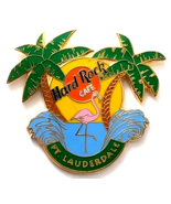Hard Rock Cafe Ft Lauderdale Pin Flamingo Palm Trees Sunset Beach Waves ... - €11,14 EUR