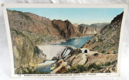 H Herz Postcard 195 Mormon Flat Dam Power Plant Canyon Lake Apache Trail... - $2.96